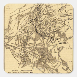 Adesivo Quadrado Segunda Batalha de Bull Run 3