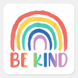 Adesivo Quadrado Seja gentil