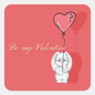 Adesivo Quadrado Seja meu Namorados