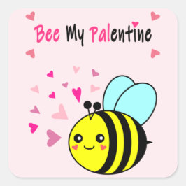 Adesivo Quadrado Seja Minha Palentina Cute Dia dos Namorados