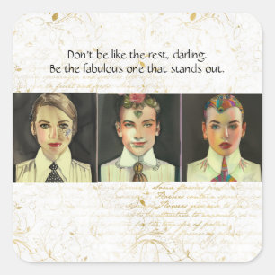 Adesivo Quadrado Seja o fabuloso