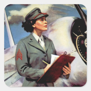 Adesivo Quadrado Seja um fuzileiro naval - livre um fuzileiro naval