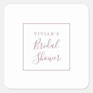 Adesivo Quadrado Selagens de envelopes de Chá de panela Dourado mi