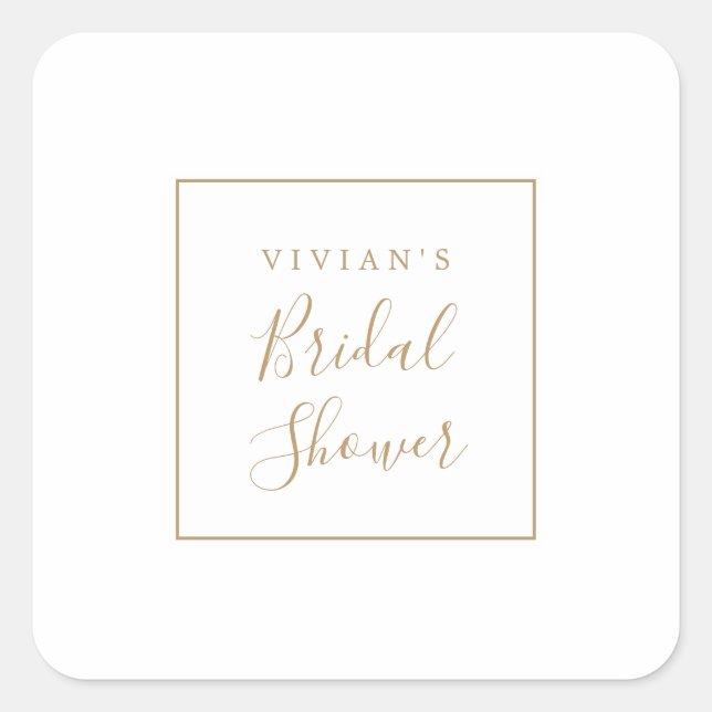 Adesivo Quadrado Selagens de envelopes de Chá de panela Dourado min (Frente)