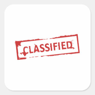 Adesivo Quadrado Selo classificado