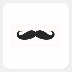 Adesivo Quadrado Selo do envelope do bigode