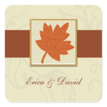 selo do envelope outono