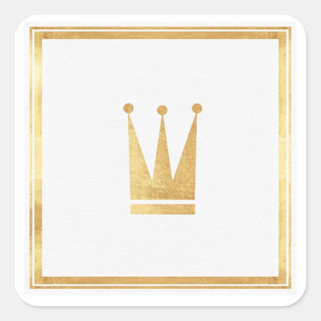 Adesivo Quadrado Selo Dourado do Vinheta (Frente)