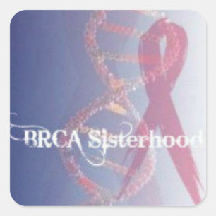 Adesivo Quadrado Selo pequeno do envelope da IRMANDADE de BRCA,