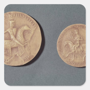 Adesivo Quadrado Selos de Charles mim de Anjou
