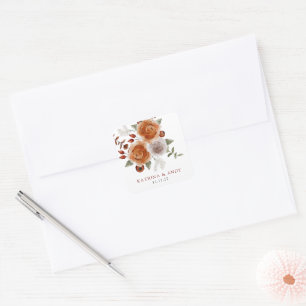 Adesivo Quadrado Selos De Envelope De Convite Para Casamento