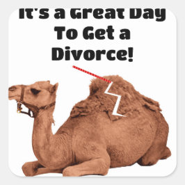 Adesivo Quadrado Selos de Envelope de Divórcio