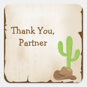 Adesivo Quadrado Selvagem West Sticker