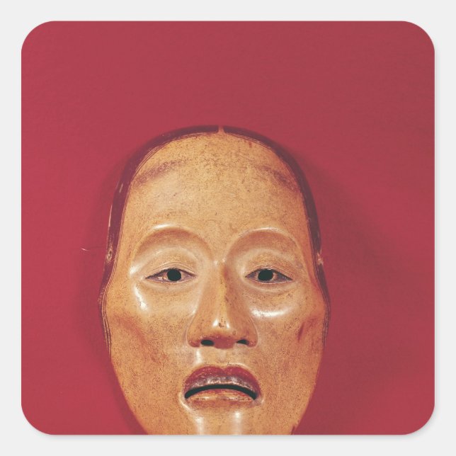 Adesivo Quadrado Sem máscara de teatro (Frente)