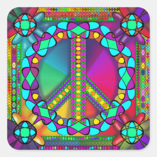 Adesivo Quadrado sem zona nuke colorida