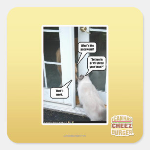 Adesivo Quadrado Senha