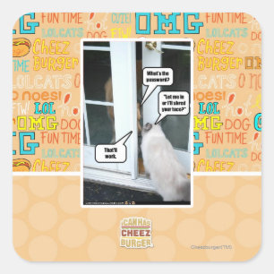 Adesivo Quadrado Senha