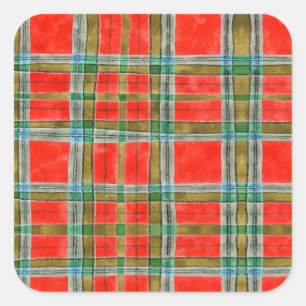 Adesivo Quadrado Senha de grande quadrado para o MAC BAIN TARTAN