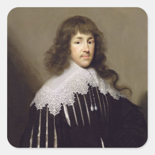 Adesivo Quadrado Senhor Francis Godolphin, 1633 (óleo em canvas)