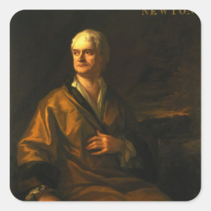 Adesivo Quadrado Senhor Isaac Newton, 1710