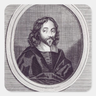 Adesivo Quadrado Senhor Thomas Browne, gravado por Frederick