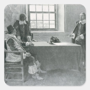 Adesivo Quadrado Senhor William Berkeley Surrendering