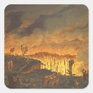 Adesivo Quadrado Senhor William Hamilton que mostra a Ferdinand IV