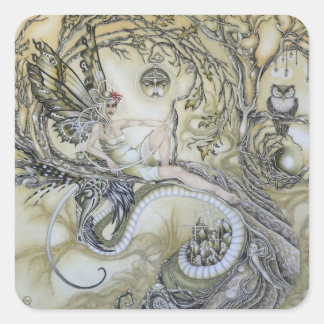 Adesivo Quadrado Senhora da Floresta