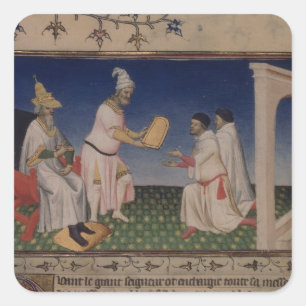Adesivo Quadrado Senhora Franco 2810 f.3v Kublai Khan (1214-94) que