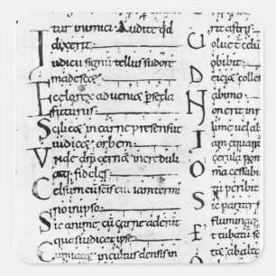 Adesivo Quadrado Senhora Latin Lectionary