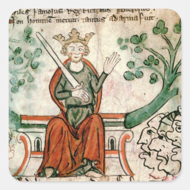 Adesivo Quadrado Senhora Real 20 A11 Richard mim (1157-99) (o (Frente)