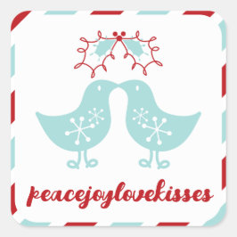 Adesivo Quadrado Senhoras e Senhores, Senhores, Pintinhos de Beijo,