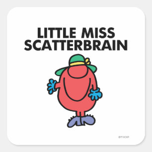 Adesivo Quadrado Senhorita pequena de ondulação Scatterbrain