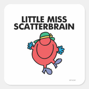 Adesivo Quadrado Senhorita pequena feliz Scatterbrain
