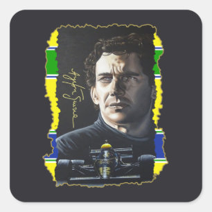 Adesivo Quadrado Senna Painting