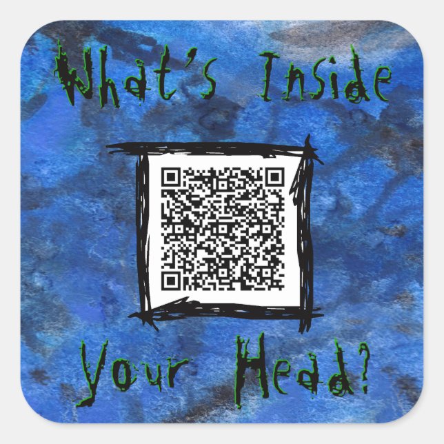 Adesivo Quadrado Sentaiverum QR Sticker 3 (Frente)