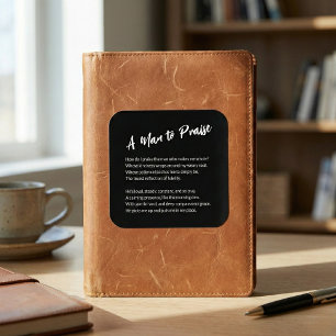 Adesivo Quadrado Sentimental "Um Homem para Louvar"