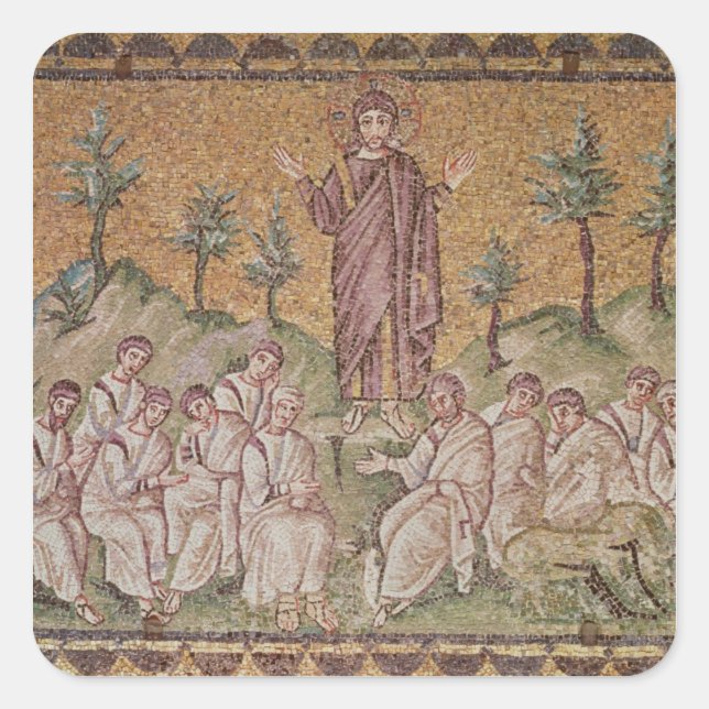 Adesivo Quadrado Sermão no Monte (Frente)