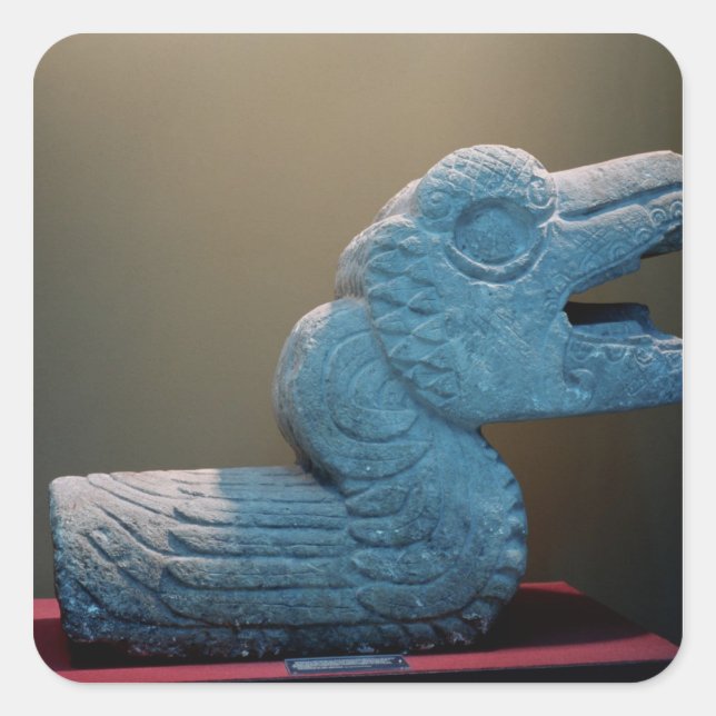 Adesivo Quadrado Serpente Plumado, 800-900 AD (Frente)