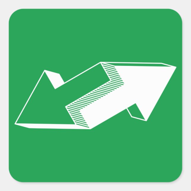 Adesivo Quadrado setas confusas - ilusão óptica (Frente)