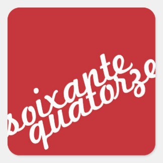 Adesivo Quadrado Setenta e quatro
