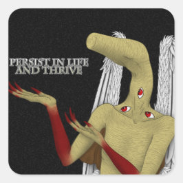 Adesivo Quadrado Seu Anjo Guardião dá palavras de encorajamento