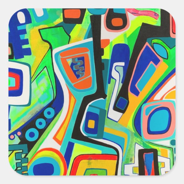 Adesivo Quadrado Seu Garoto Elroy Stickers (Frente)