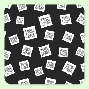 Adesivo Quadrado Seu logotipo, foto ou outra imagem Colocação Ale