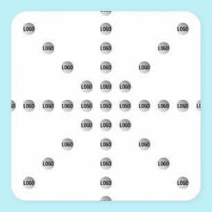 Adesivo Quadrado Seu logotipo ou qualquer imagem carregada Padrão