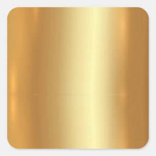 Adesivo Quadrado Seu Modelo de logotipo de texto personalizado Faux