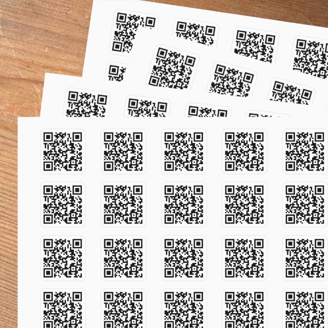 Adesivo Quadrado Seu QR Code Plus Business Details Square Sticker (Criador carregado)