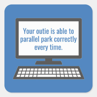 Adesivo Quadrado Severance Outtie