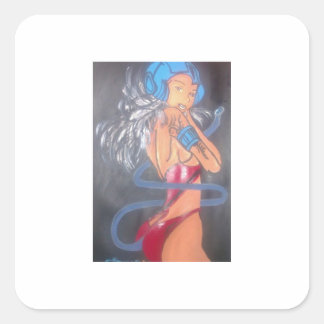 Adesivo Quadrado Sexy Bunny