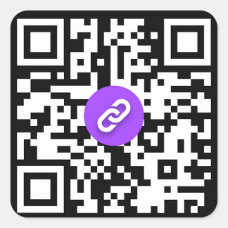 Adesivo Quadrado Shareable QR Code Stickers